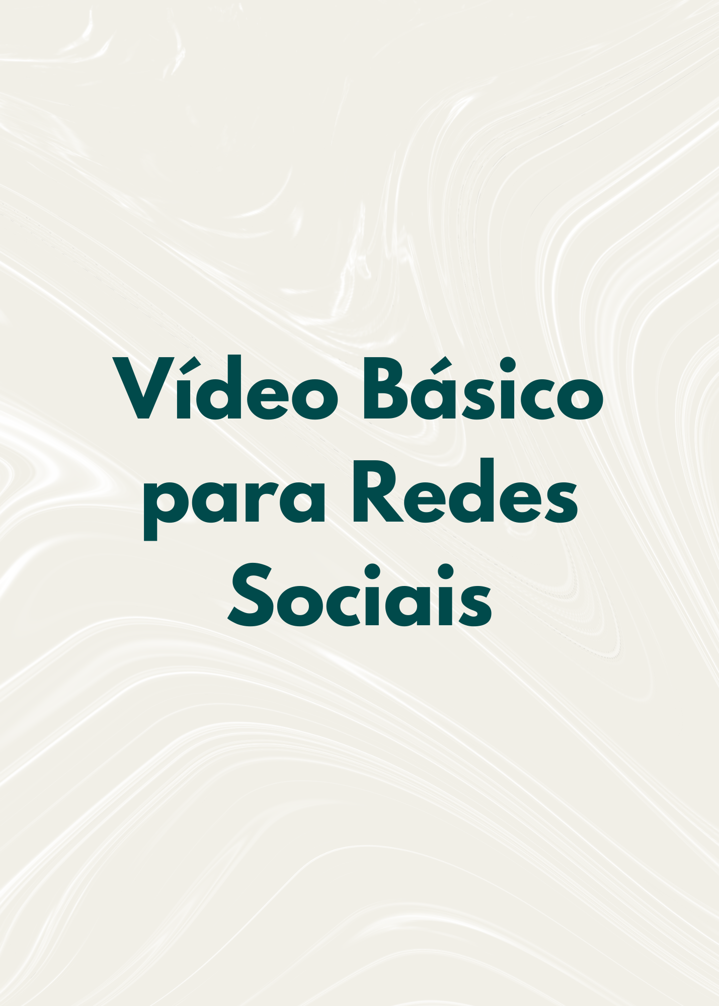 Vídeo básico para redes sociais